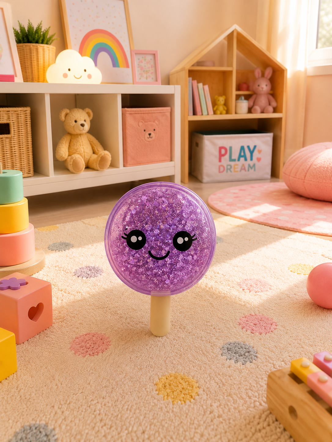 Purple Round Lollipop