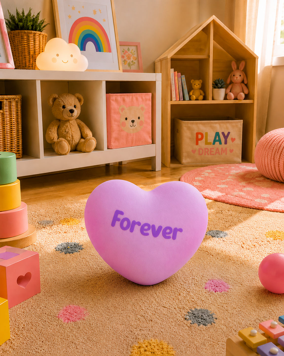 Jumbo Heart "Forever" Squishy