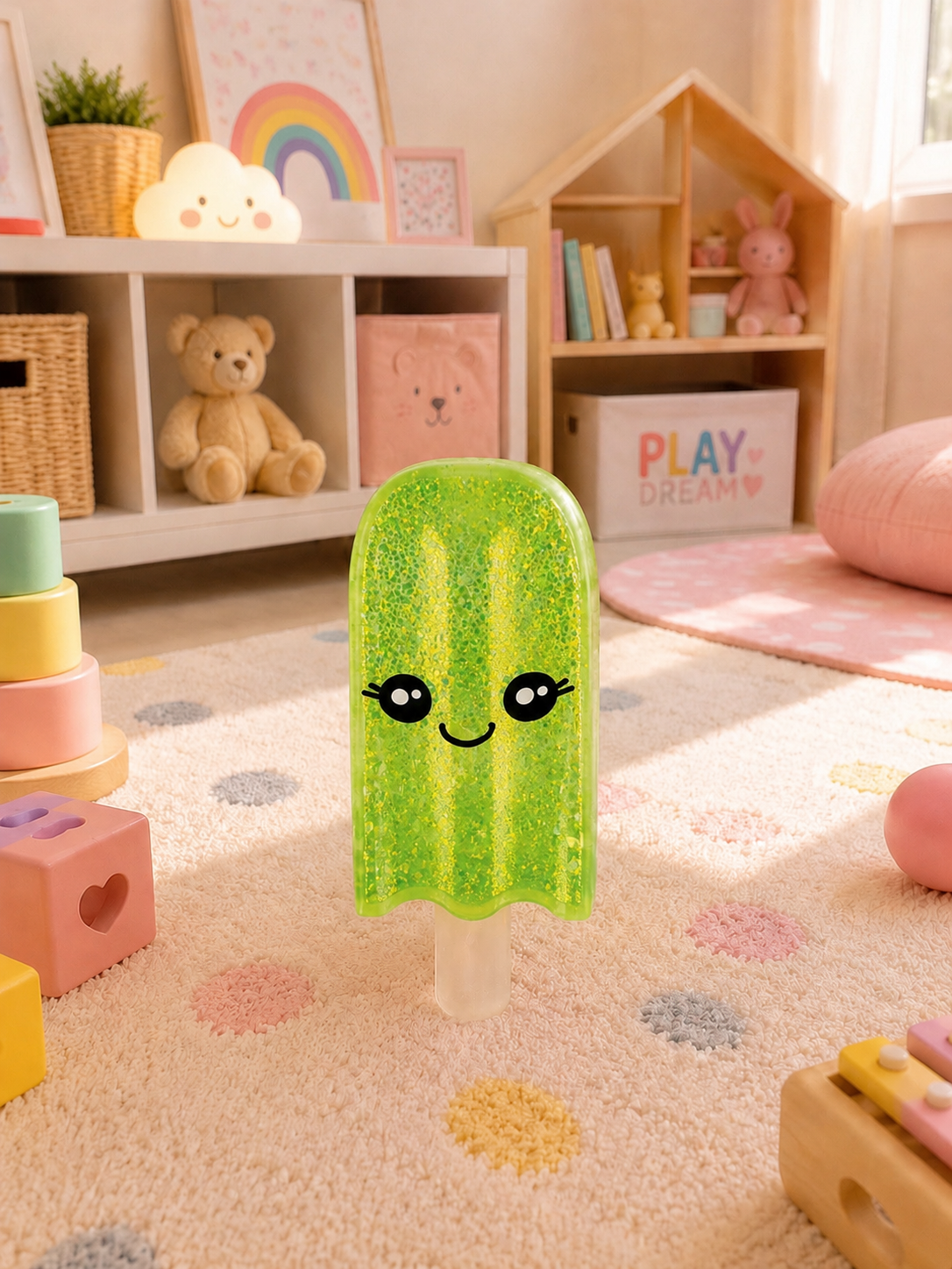Glitter Popsicle - Green