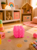 Pink Bubble Cube Squishy